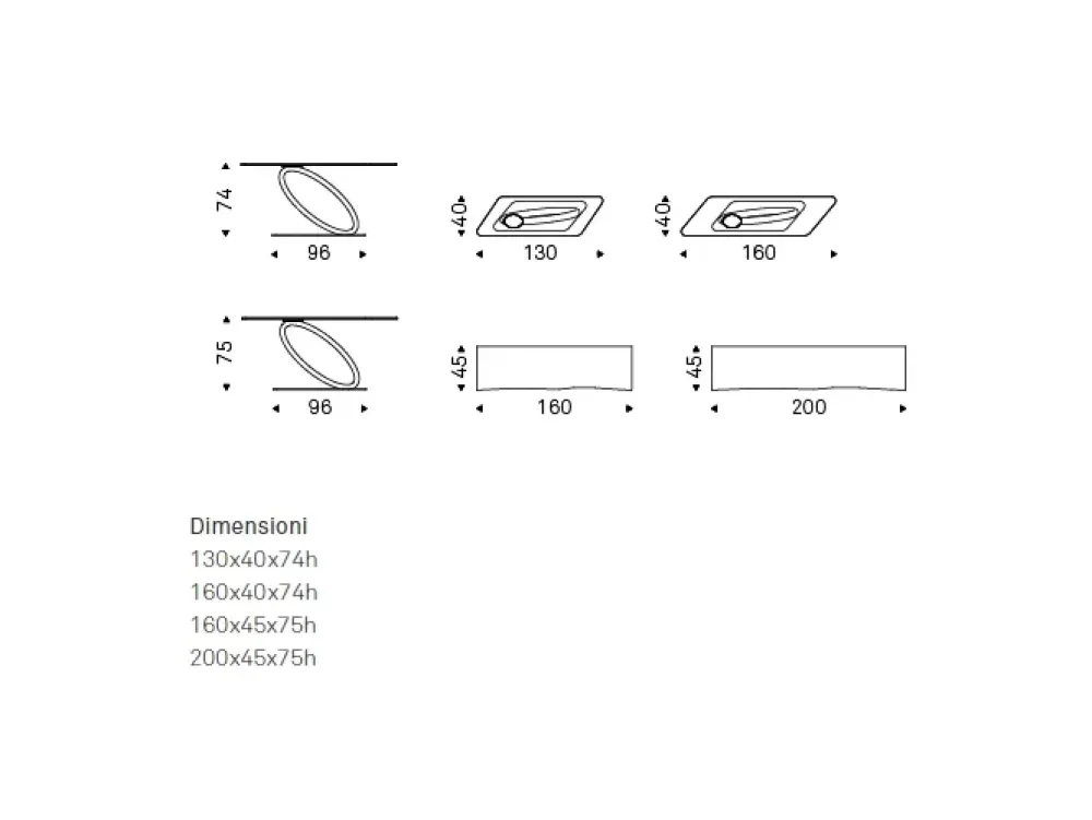 Outlet Tavolo consolle modello Tour in Offerta Outlet Consolle