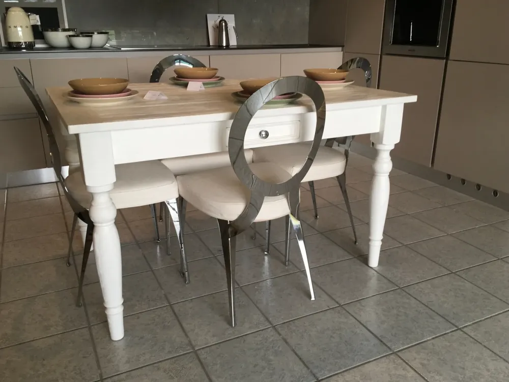 Creazioni artistiche Fiorentine Tavolo Cordato bianco in OFFERTA OUTLET- Tavoli