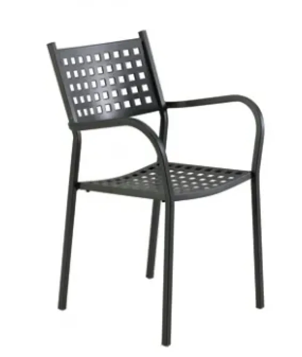 Tavolo da giardino Tavolo quatris grigio antico 160 x 80 cm con 4 poltoncine alice a marchio a prezzo scontato^Vermobil Outlet