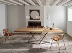 Bontempi Tavolo Delta   in legno Fisso scontato 25%- Tavoli