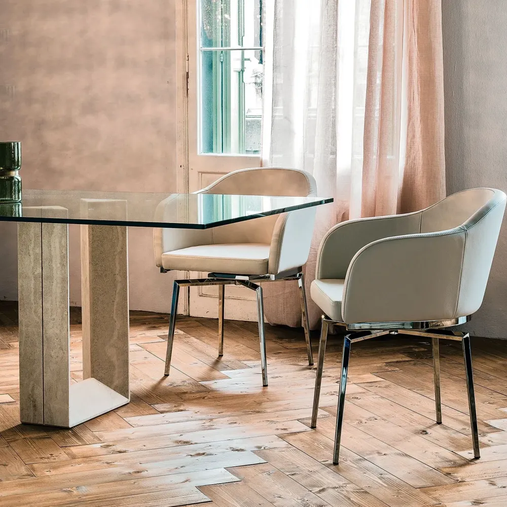 Tavolo Diapason in vetro Fisso^Cattelan Italia Clearance