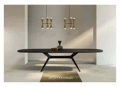 Clearance Tavolo ellittico in legno Glamour di in Offerta Outlet Tavoli