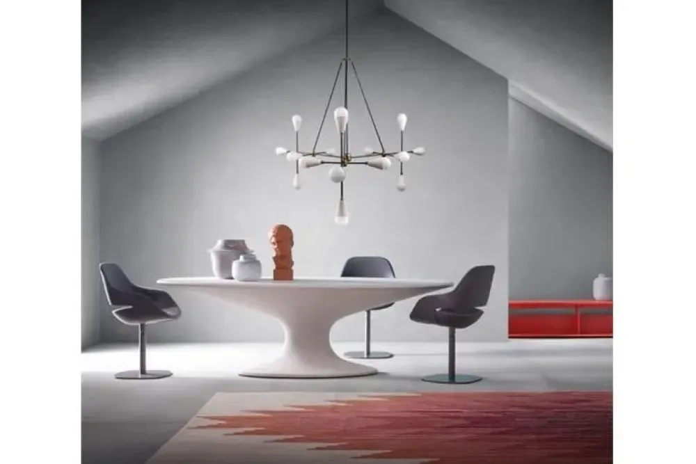 Tavolo ellittico Tavolo fenice by piero bottoni 1936 di a prezzo riservato^Zanotta Clearance