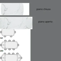 Sale Tavolo ellittico Tavolo modello agata scontato del 56% Tavoli
