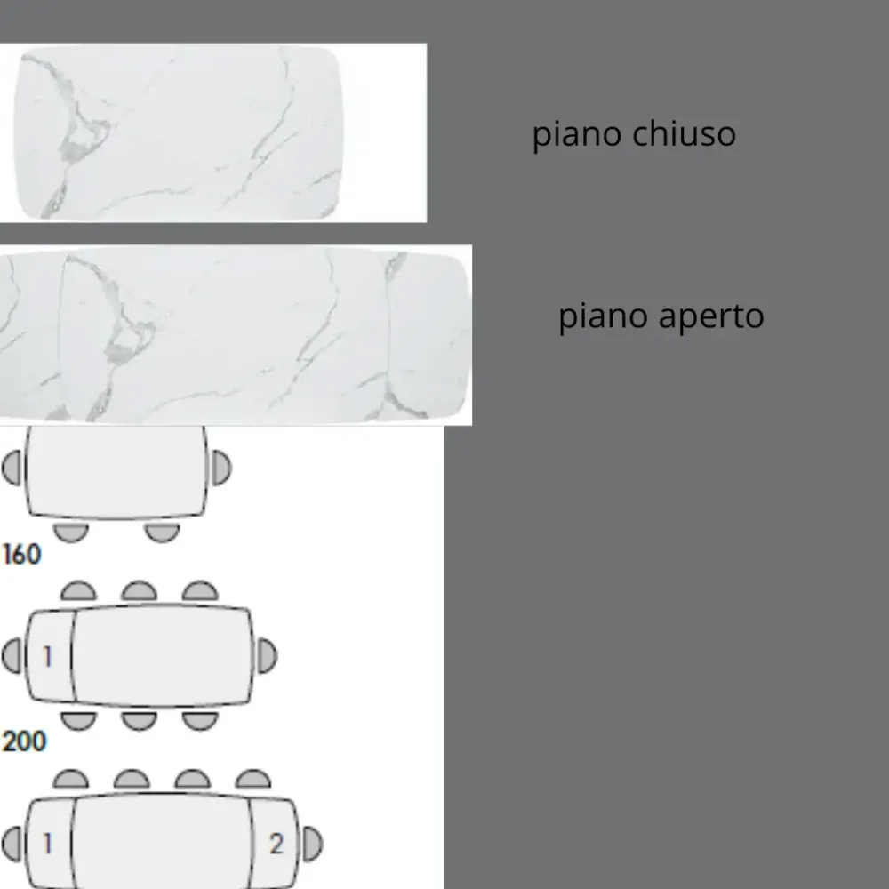 Sale Tavolo ellittico Tavolo modello agata scontato del 56% Tavoli
