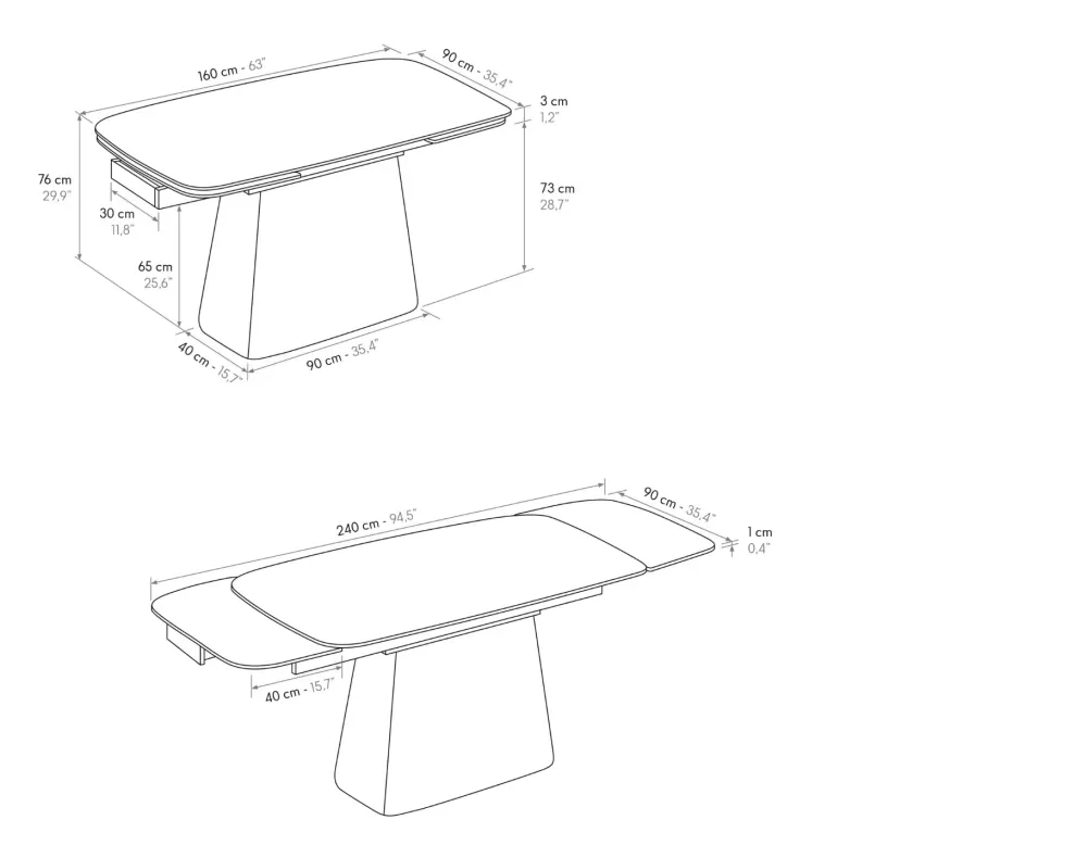 Sale Tavolo ellittico Tavolo modello agata scontato del 56% Tavoli