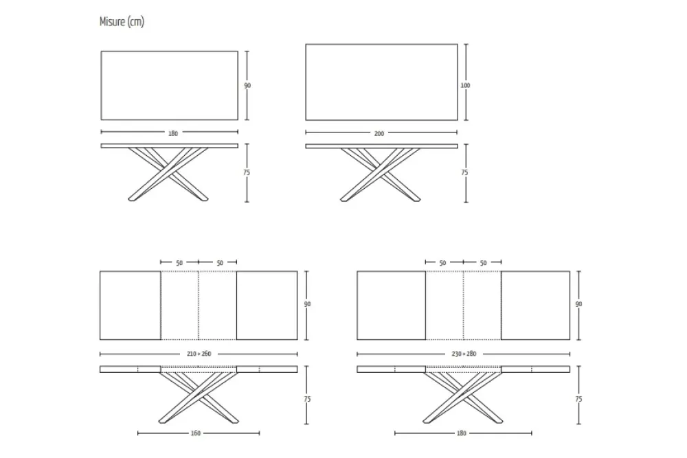 Altacom Tavolo Fahrenheit in OFFERTA OUTLET- Tavoli