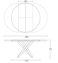 Altacom Tavolo Fahrenheit in OFFERTA OUTLET -31%- Tavoli