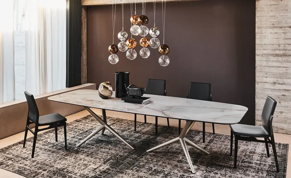 Tavolo fisso Atlantis crystalart^Cattelan Italia