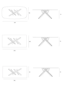 Tavolo fisso Diago di a prezzo riservato^Easyline Sale