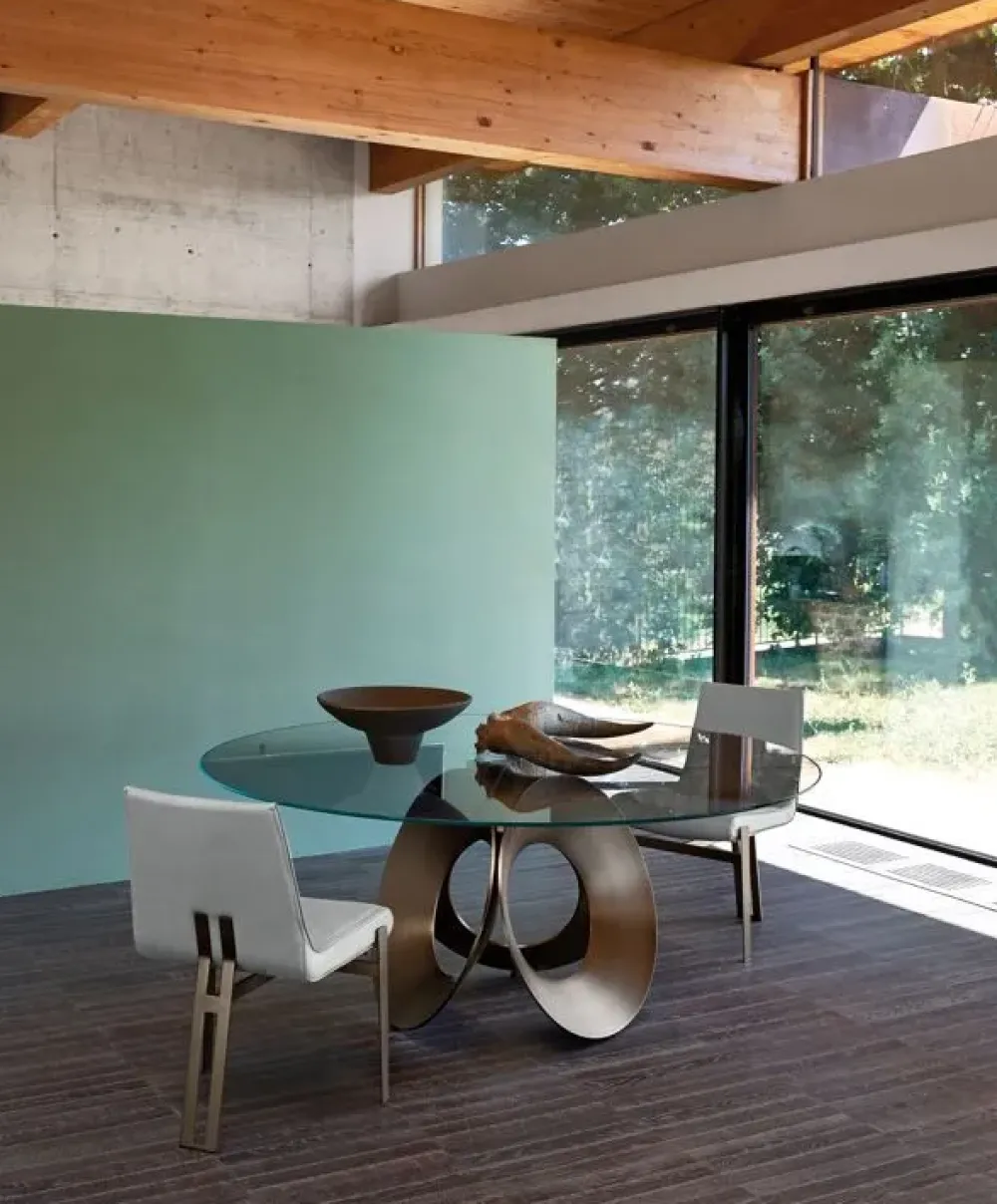 Tavolo fisso in vetro SCONTATO^Arketipo Discount