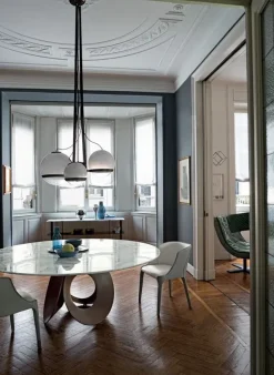 Tavolo fisso in vetro SCONTATO^Arketipo Discount