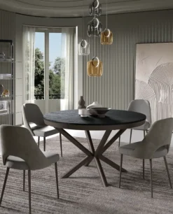 Easyline Tavolo Full moon in altri materiali Rotondo allungabile scontato 40%- Tavoli