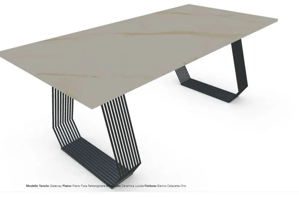 Tavolo Gateway ceramico a prezzo ribassato^Zamagna Outlet
