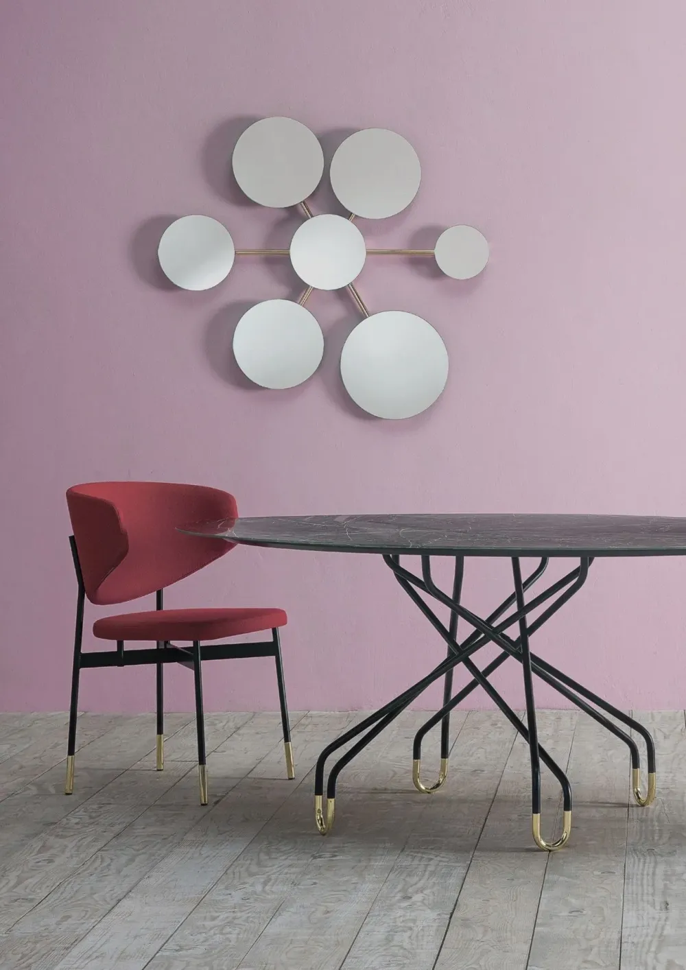 Ambianceitalia Tavolo in altri materiali rotondo Archimede * a prezzo scontato- Tavoli