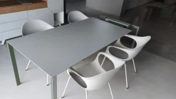 Tavolo in altri materiali rettangolare Thin-k 170 x 90 - elefhantino in offerta outlet^Kristalia Hot