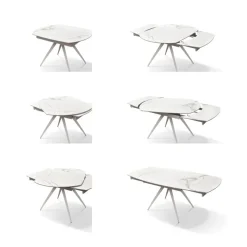 Tavolo in ceramica ellittico Tavolo ceramica allungabile   in offerta outlet^Md work Discount