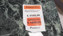 Tavolo in ceramica ovale Empire in offerta outlet^La Seggiola Outlet