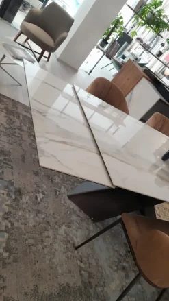 Tavolo in ceramica rettangolare Tyron keramik drive in offerta outlet^Cattelan Italia Discount