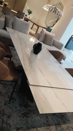 Tavolo in ceramica rettangolare Tyron keramik drive in offerta outlet^Cattelan Italia Discount