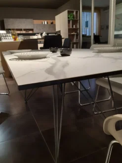 Easyline Tavolo in ceramica rettangolare Cross a prezzo scontato- Tavoli