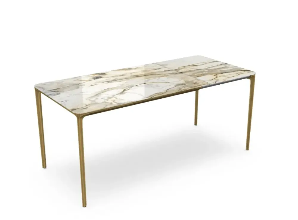 Tavolo in ceramica rettangolare Slim extensible a prezzo ribassato^Sovet Hot