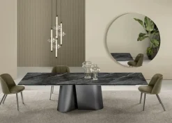 Bontempi Tavolo in ceramica rettangolare Tavolo kimono – casa in offerta outlet- Tavoli