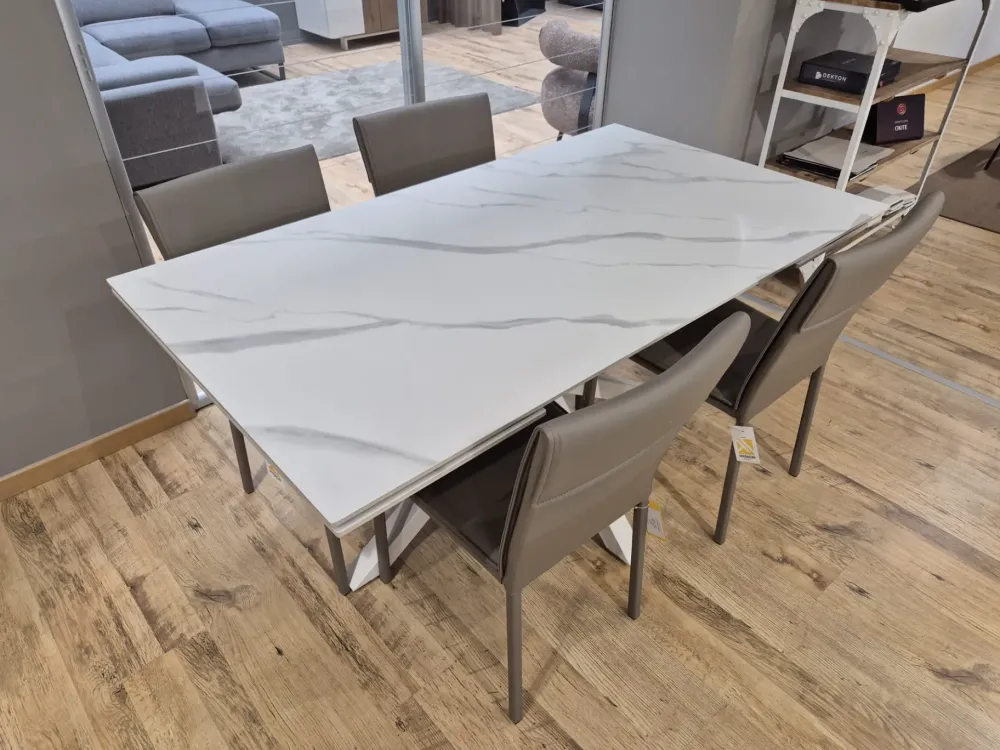 Tavolo in ceramica rettangolare Bilbao in offerta outlet^Artigianale Sale