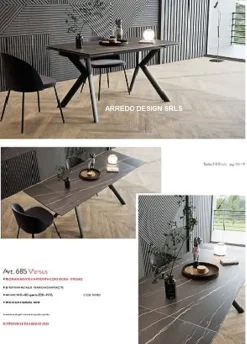 Tavolo in ceramica rettangolare Versus 685 * a prezzo ribassato^La Seggiola Online