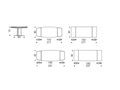 Best Tavolo in ceramica rettangolare Duffy keramik drive Cattelan in offerta outlet Tavoli