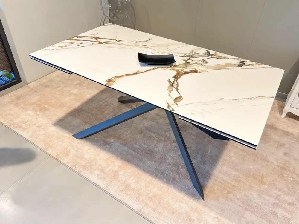 Best Tavolo in ceramica rettangolare Tavolo cross calacatta borghini in offerta outlet Tavoli