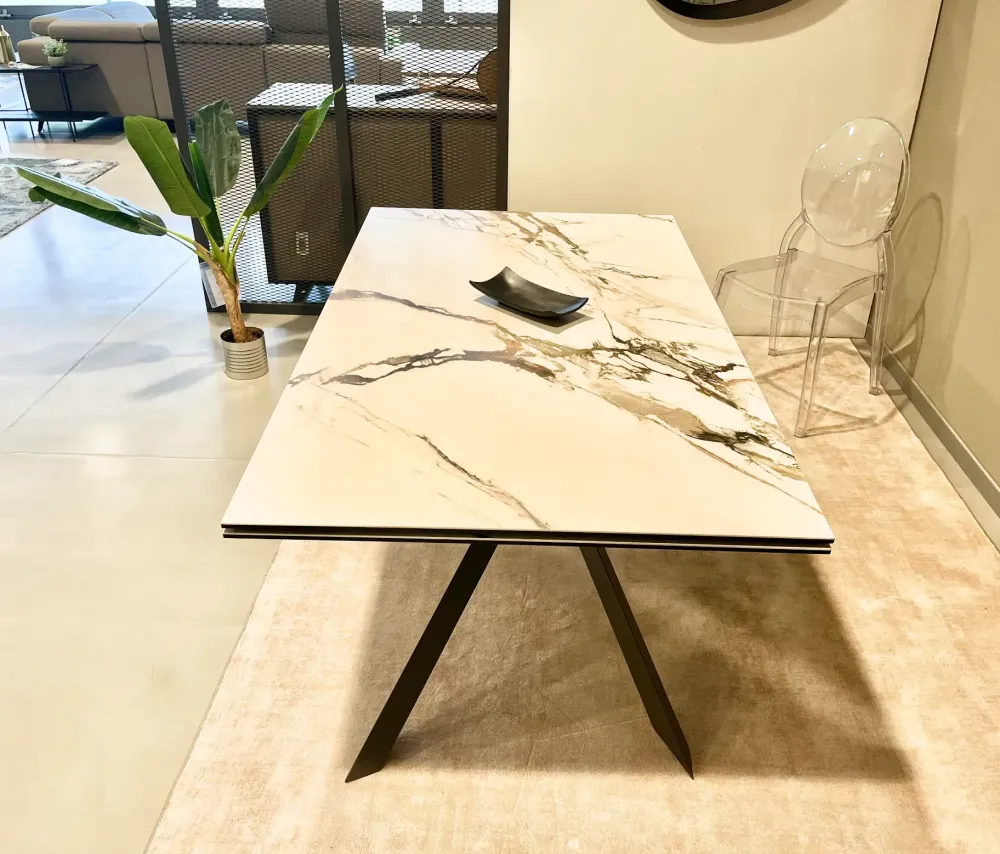 Best Tavolo in ceramica rettangolare Tavolo cross calacatta borghini in offerta outlet Tavoli