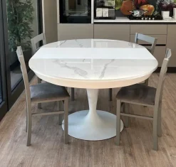 Tavolo in ceramica rotondo Sun super a prezzo scontato^Altacom New