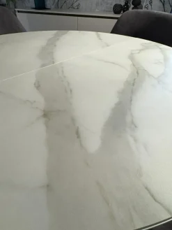 Tavolo in ceramica rotondo Fahrenheit round at109 105 in offerta outlet^Altacom Sale