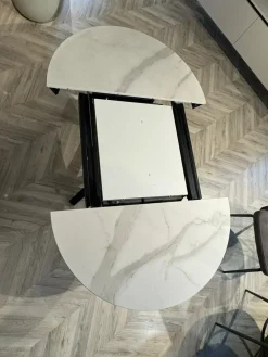 Tavolo in ceramica rotondo Fahrenheit round at109 105 in offerta outlet^Altacom Sale