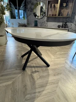 Tavolo in ceramica rotondo Fahrenheit round at109 105 in offerta outlet^Altacom Sale