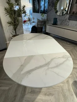 Tavolo in ceramica rotondo Fahrenheit round at109 105 in offerta outlet^Altacom Sale