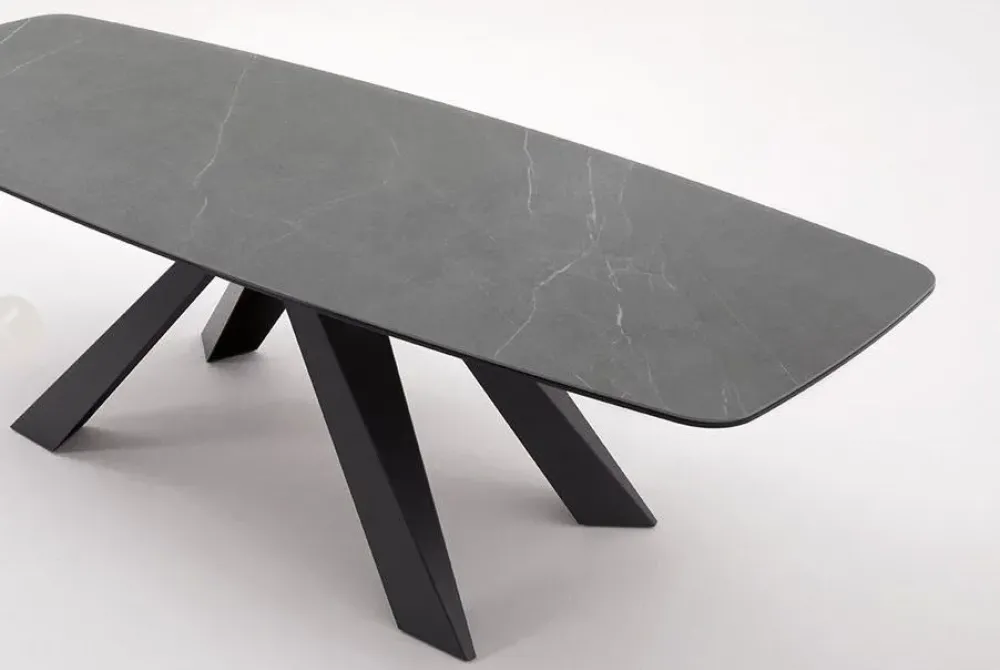 Discount Tavolo in ceramica sagomato Cosmo in offerta outlet Tavoli