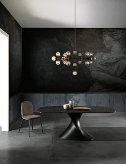 Md work Tavolo in ceramica sagomato Tavolo luxury vetroceramica calacatta o nero greco in offerta outlet- Tavoli