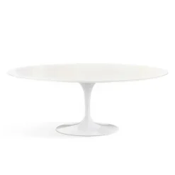 Tavolo in laccato ellittico Saarinen laccato bianco in offerta outlet^Sigerico Best
