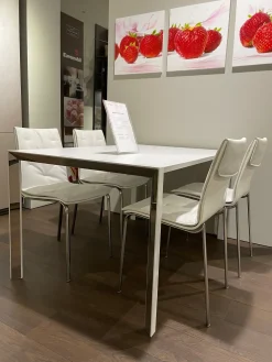 Cattelan Italia Tavolo in laminato rettangolare Pedro in offerta outlet- Tavoli