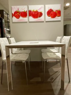Cattelan Italia Tavolo in laminato rettangolare Pedro in offerta outlet- Tavoli