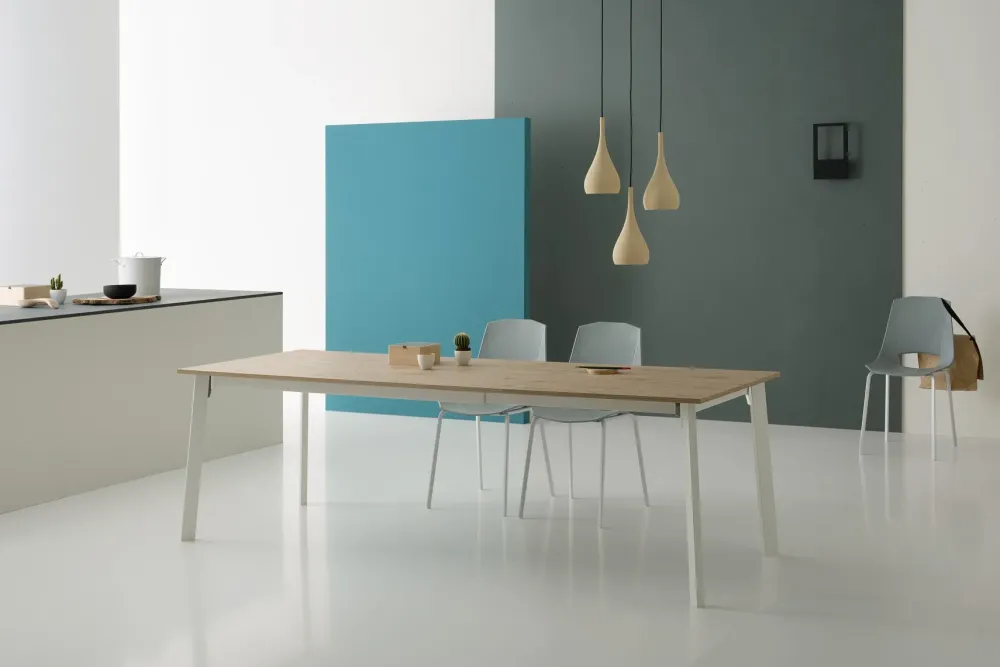 Point House Tavolo in laminato rettangolare Krono 160 basic in Offerta Outlet- Tavoli