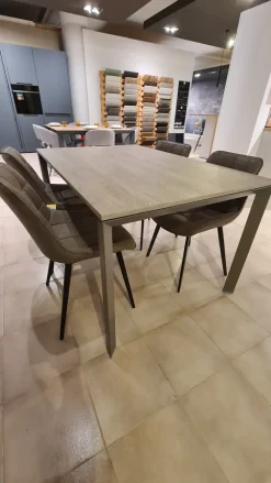 Artigianale Tavolo in laminato rettangolare Tavolo + sedie in offerta outlet- Tavoli