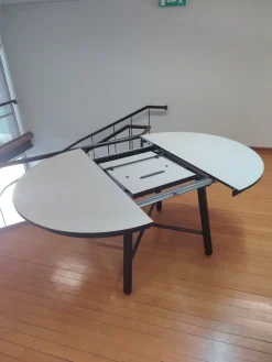 Pointhouse Tavolo in laminato rotondo Combo tondo in offerta outlet- Tavoli