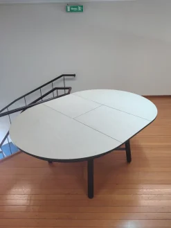 Pointhouse Tavolo in laminato rotondo Combo tondo in offerta outlet- Tavoli