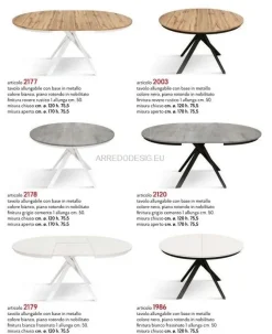 New Tavolo in laminato rotondo Tempor 2177 a prezzo scontato Tavoli