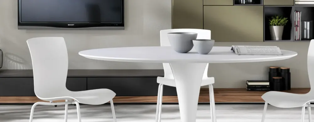 Scavolini Tavolo in laminato rotondo Nomo in Offerta Outlet- Tavoli