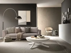 Artigianale Tavolo in laminato rotondo Round trasformabile in offerta outlet- Tavoli