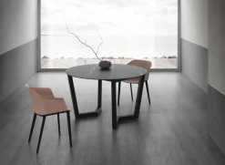 Outlet Tavolo in laminato rotondo Jacopo a prezzo scontato Tavoli